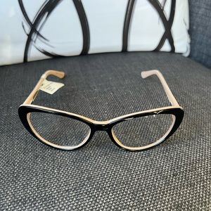 Christian Siriano NWT Cateye glasses frames rose and black